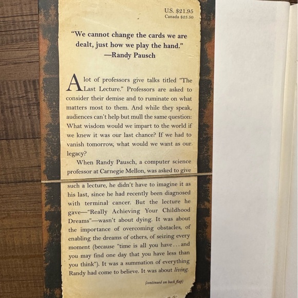 The Last Lecture book by Randy Pausch - Picture 7 of 9